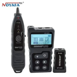 NOYAFA NF-8209 Cable Tracker Lan Display Measure Tester Network Tools LCD Display Measure Length Wiremap Tester with Flashlight