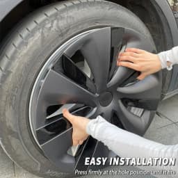 4PCS 19 Inch Hub Cap for Tesla Model Y Wheel Hubcap Performance Replacement Right&Left Wheel Cap Full Rim Cover Accessories 2024