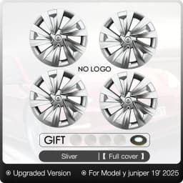 4PCS Wheel Cover 20 Inch for Tesla 2025 Model Y Juniper Performance Replacement Helix 2.0 Automobile HubCap Full Rim Accessories