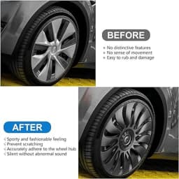 4PCS Hub Cap for Tesla Model Y 19 Inch Performance Automobile Replacemen Hubcap Full Rim Cover Car Accessories Wheel Caps 2023