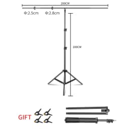 T-shaped Photography Background Stand Adjustable Support System For Photo Studio Green Screen Chromakey Backdrop Accessories