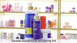 AILKE Double Glutathione Whitening Kit for Women, Hydration, Anti Dark Spots, Freckles, Hyperpigmentation, Even Skin Tone Set