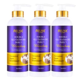 AILKE Double Glutathione Whitening Kit for Women, Hydration, Anti Dark Spots, Freckles, Hyperpigmentation, Even Skin Tone Set