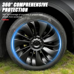 4PCS Hub Cap Car Replacement Wheel Cap 19 Inch Performance Automobile Hubcap Full Cover Accessories for Tesla Model Y 2023 2024
