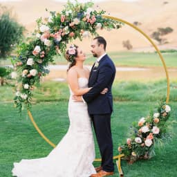 Metal Circle Stand Wedding Arche Round Balloon Arch Flower Gold Background Arch DIY Frame Birthday Party Baby Shower Decorati