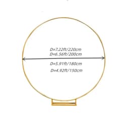 Metal Circle Stand Wedding Arche Round Balloon Arch Flower Gold Background Arch DIY Frame Birthday Party Baby Shower Decorati