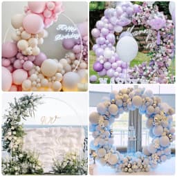 Metal Circle Stand Wedding Arche Round Balloon Arch Flower Gold Background Arch DIY Frame Birthday Party Baby Shower Decorati