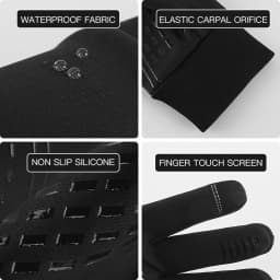 Outdoor Sports Autumn And Winter Men'S Anti-Splashing Warm And Windproof Women'S Touch Screen Bicycle Riding Cold-Proof Gloves
