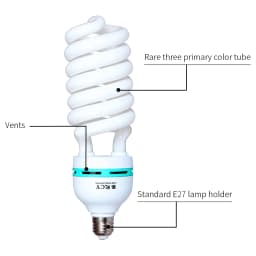 135W LED Lighting Bulbs Photography Video Light Lamp Light Bulb Daylight E27 Socket For Softbox Photo Video Studio