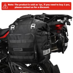 Rhinowalk Motorcycle SaddleBag Universal 20L-30L Motorbike Side Bag 100% Waterproof Removable Inner Bag Travel Luggage Accessory