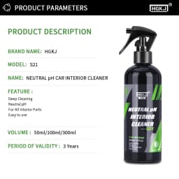 HGKJ S21 Neutral pH Car Cleaning Interior Parts Plastic Refreshing Liquid Leather Repair Dry Foam Cleaner Spray Foaming Agent