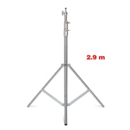 SH New 290cm Stainless Steel Tripod Photography Photo Video Studio Heavy Duty Background Stand For SoftBox LED Light Mobile Live