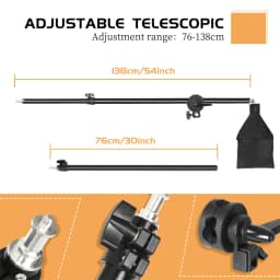 Cross Magic Boom Arm Stainless Steel Kit Aluminum Alloy Light Stand Weight Bag Photo Studio Accessories Extension Rod Big Tripod