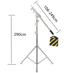 Cross Magic Boom Arm Stainless Steel Kit Aluminum Alloy Light Stand Weight Bag Photo Studio Accessories Extension Rod Big Tripod