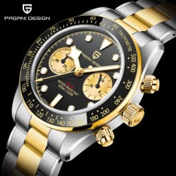 2026 New PAGANI DESIGN Men's Analog Quartz Watches BB Chronograph Vintage Automatic Watch For Men Date AR Sapphire Sports Clock