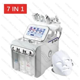 Hydrogen Oxygen Facial Machine With Beauty Salon Trolley Cart RF Lifting Tightening Blackhead Removal Facial Spa Rejuvenation