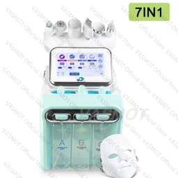 Hydrogen Oxygen Facial Machine With Beauty Salon Trolley Cart RF Lifting Tightening Blackhead Removal Facial Spa Rejuvenation