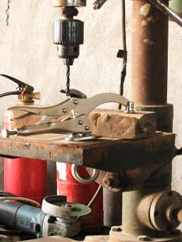 9in. Drill Press Vice Clamp Woodworking Holding With Lock and Release Lever Locking Pliers