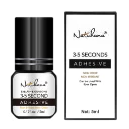 NATUHAHA 5ML Eyelash Glue Wholesale 0.5S Fast Dry Clear Lash Glue Storage False Eyelash Extensions Adhesive for Makeup Tools