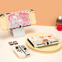 GeekShare Protective Case Kawaii Cartoon Design Split Cover Protective Shell For Switch Oled NS Console Accessories