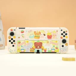 GeekShare Protective Case Kawaii Cartoon Design Split Cover Protective Shell For Switch Oled NS Console Accessories