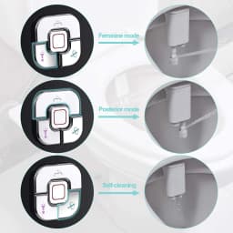 Bidet Toilet Seat Attachment Ultra-thin Non-electric Self-cleaning Dual Nozzles Frontal & Rear Wash Cold Water Personal Hygiene