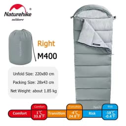 Naturehike M Series Envelope Sleeping Bag Portable Machine-washable Splicing Double Sleeping Bag For camping Hiking Outdoors