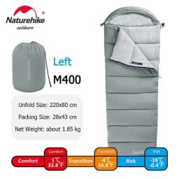 Naturehike M Series Envelope Sleeping Bag Portable Machine-washable Splicing Double Sleeping Bag For camping Hiking Outdoors