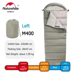 Naturehike M Series Envelope Sleeping Bag Portable Machine-washable Splicing Double Sleeping Bag For camping Hiking Outdoors