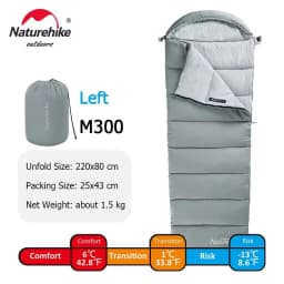 Naturehike M Series Envelope Sleeping Bag Portable Machine-washable Splicing Double Sleeping Bag For camping Hiking Outdoors