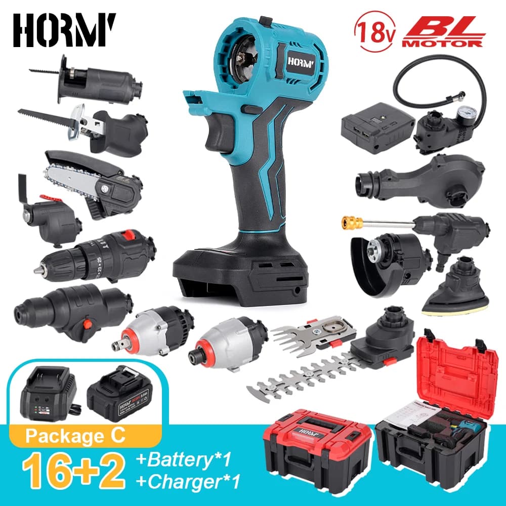 Brushless Multifunctional Tool Set Electric Screwdriver Electric Saw Water Gun Polishing Machine Reciprocating Saw Swinging Tool