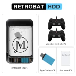 JMachen Hyper Base RB2 Portable Retrobat External Game HDD 100000+Games For PS2/PS1/Wii/PSP/N64/MAME/DC/SS For Laptop/PC/Windows