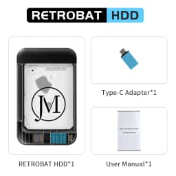 JMachen Hyper Base RB2 Portable Retrobat External Game HDD 100000+Games For PS2/PS1/Wii/PSP/N64/MAME/DC/SS For Laptop/PC/Windows
