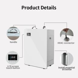 5000m³ Aromatic Diffuser Essential Oils Hotel Scenting Device Office Gym Etc Large Air Freshener Flavoring Home with WIFI HVAC