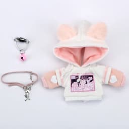 OB11 Clothes Lovely Cat's Paw Hoodie Cosplay Doll  Sweater Pants Suit for Obitsu 11,  GSC Body, Body9, 1/12bjd, YMY Doll Clothes