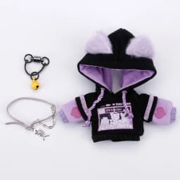 OB11 Clothes Lovely Cat's Paw Hoodie Cosplay Doll  Sweater Pants Suit for Obitsu 11,  GSC Body, Body9, 1/12bjd, YMY Doll Clothes