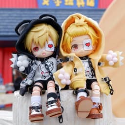 OB11 Clothes Lovely Cat's Paw Hoodie Cosplay Doll  Sweater Pants Suit for Obitsu 11,  GSC Body, Body9, 1/12bjd, YMY Doll Clothes