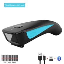 NETUM C750 Barcode Scanner Wireless Bluetooth Pocket USB 1D 2D for Inventory Barcode Reader for Tablet IOS Android-Fast Shipping