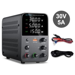 Wanptek Adjustable DC Power Supply 60V 5A Lab Bench Power Source Stabilized Power Supply Voltage Regulator Switch 120V 30V 10A