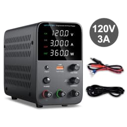 Wanptek Adjustable DC Power Supply 60V 5A Lab Bench Power Source Stabilized Power Supply Voltage Regulator Switch 120V 30V 10A
