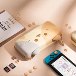GeekShare Cat Ears Carry Case Compatible with Normal Switch and Switch OLED Portable Hardshell Carrying Case Game Accessories