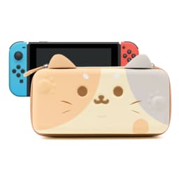 GeekShare Cat Ears Carry Case Compatible with Normal Switch and Switch OLED Portable Hardshell Carrying Case Game Accessories