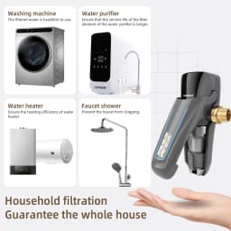 OSWNKW-08Pre Filter Purifier Whole House Spin Down Sediment Water Filter Central Prefilter System Backwash Stainless Steel Mesh