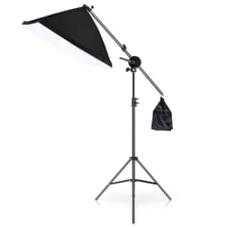 Tripod for Softbox Light Stand Photo Studio 2M with 1.4M Boom Arm Flexible Sandbag Supporting Lighting Photography Phone Flash