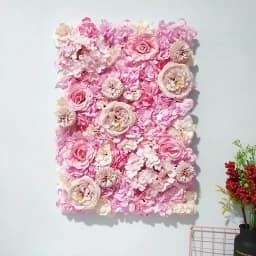 Wedding Backdrop Wall Panel Arch Decoration Artificial Flower Silk Rose Flower Wall for Mariage Baby Show Party Home Decor