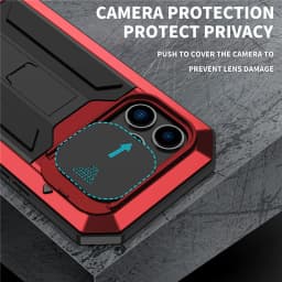 for iPhone 14 13 Pro Max Mini Case Military Grade Full-Body Rugged Built-in Kickstand Slide Camera Protective Cover Shell
