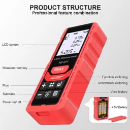 NOYAFA NF-271 High Accurate Roulette Laser Distance Meter Construction Tool Measuring Instrument Digital Distance Ruler 50M/70M