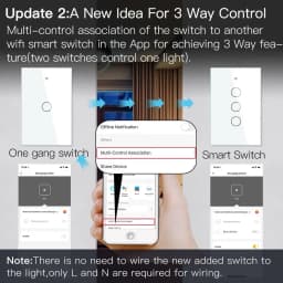 WiFi Smart Light Touch Switch No Neutral Wire Required Smart Life Tuya APP Control Alexa Google Home Compatible 1/2/3 Gang EU US