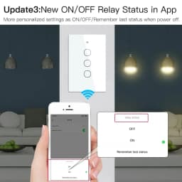 WiFi Smart Light Touch Switch No Neutral Wire Required Smart Life Tuya APP Control Alexa Google Home Compatible 1/2/3 Gang EU US