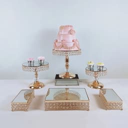 6Pcs-9pcs/Set Metal Cake Stand BAKE Display Wedding decoration cake decoration accessories